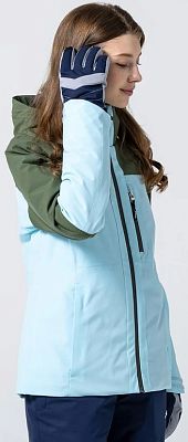 Превью Женская горнолыжная куртка Куртка горнолыжная PHENIX Bicolor Block Pale Blue